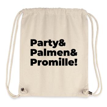 Party Palmen Promille - Stanley/Stella recycelter Gym Bag - Naturweiß - Vorne