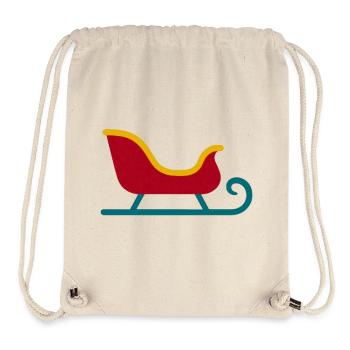 Retro Sleigh Silhouette - Stanley/Stella Recycled Gym Bag - natural - Front
