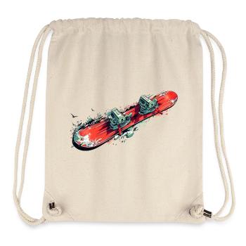 Snowboard - Stanley/Stella recycelter Gym Bag - Naturweiß - Vorne