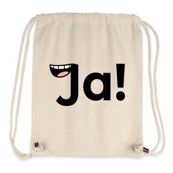 Positive Antwort JA - Stanley/Stella recycelter Gym Bag - Naturweiß - Vorne