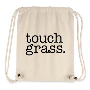 Touch grass - Stanley/Stella Recycled Gym Bag - natural - Front