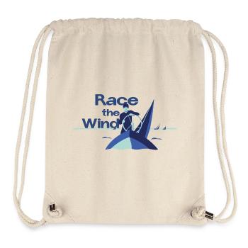 Race the Wind – Segeln Regatta Skipper Spruch - Stanley/Stella recycelter Gym Bag - Naturweiß - Vorne