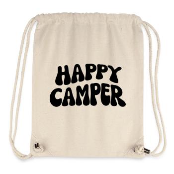 Happy Camper - Stanley/Stella recycelter Gym Bag - Naturweiß - Vorne