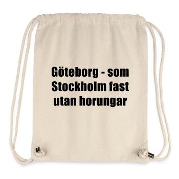 Gothenburg - like Stockholm but without - Stanley/Stella Recycled Gym Bag - natural - Front