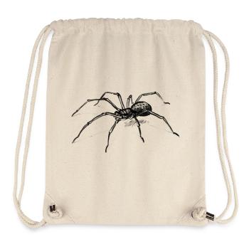 Dunkle Spinne Illustration Tier - lllustration - Stanley/Stella recycelter Gym Bag - Naturweiß - Vorne