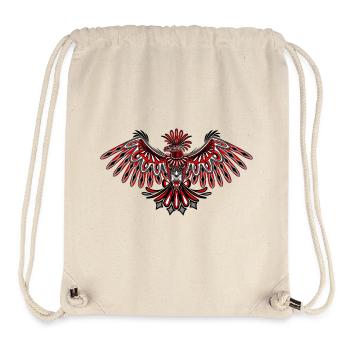 Eagle Haida Tribal Totem Design - Stanley/Stella recycelter Gym Bag - Naturweiß - Vorne
