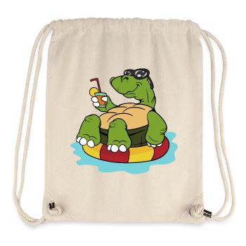 Summer tortoise turtles reptiles - Stanley/Stella Recycled Gym Bag - natural - Front