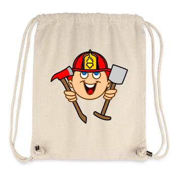 FIREFIGHTER white skin - Stanley/Stella Recycled Gym Bag - natural - Front