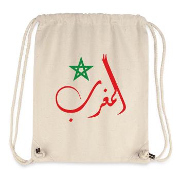 Le Royaume du Maroc - Sac à cordon recyclé Stanley/Stella - blanc naturel - Devant