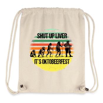 Oktobeerfest Evolution – Shut Up Liver - Stanley/Stella recycelter Gym Bag - Naturweiß - Vorne