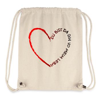 Tu es là Gin de ma vie - Gin de ma vie - Sac à cordon recyclé Stanley/Stella - blanc naturel - Devant