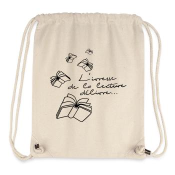 The exhilaration of reading delivers - Stanley/Stella Recycled Gym Bag - natural - Front