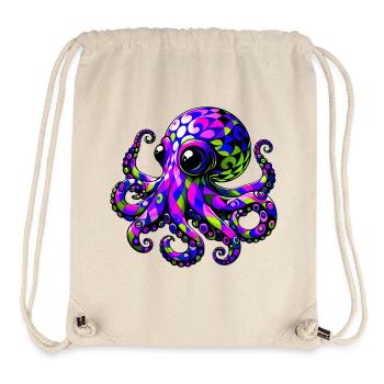Octopus - Stanley/Stella Recycled Gym Bag - natural - Front