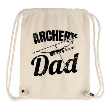 Bogenschießen Papa - Stanley/Stella recycelter Gym Bag - Naturweiß - Vorne