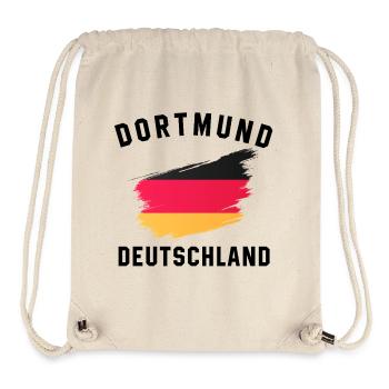 German Flag Artistic Brush Effect - Stanley/Stella Recycled Gym Bag - natural - Front