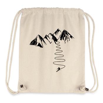 Gift for high mountain skiers in the Alps Pyrenees - Stanley/Stella Recycled Gym Bag - natural - Front