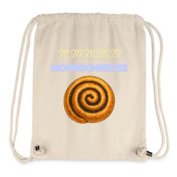 Mohnschnecke Spiral Schrift Design humorvoll  - Stanley/Stella recycelter Gym Bag - Naturweiß - Vorne