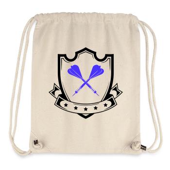 Blue Cross Darts Design - Stanley/Stella Recycled Gym Bag - natural - Front