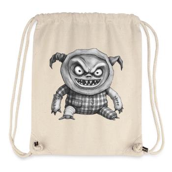MONSTERPUPPE #4 – schwarz und weiß - Stanley/Stella recycelter Gym Bag - Naturweiß - Vorne