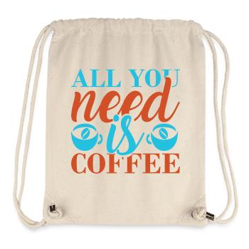 Coffee: everything you need - Stanley/Stella Recycled Gym Bag - natural - Front