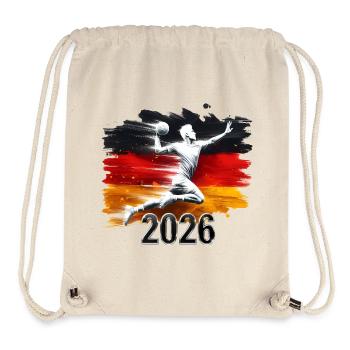 Deutschland Flaggen Handballer 2026 - Stanley/Stella recycelter Gym Bag - Naturweiß - Vorne