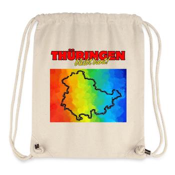 THURINGIA REMAINS COLOURFUL! NO NZS, OPEN COUNTRY - Stanley/Stella Recycled Gym Bag - natural - Front