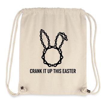 Easter Bunny Bike Chain Crank It Up - Stanley/Stella Recycled Gym Bag - natural - Front
