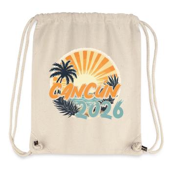 Cancun 2026 - Stanley/Stella recycelter Gym Bag - Naturweiß - Vorne
