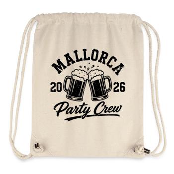 Mallorca 2026 Party Crew Bier Bier Bier - Stanley/Stella recycelter Gym Bag - Naturweiß - Vorne