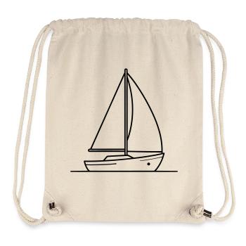 sailing ship - Stanley/Stella Recycled Gym Bag - natural - Front