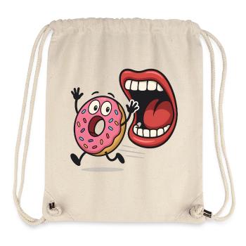 Laufender Donut-Humor - Stanley/Stella recycelter Gym Bag - Naturweiß - Vorne