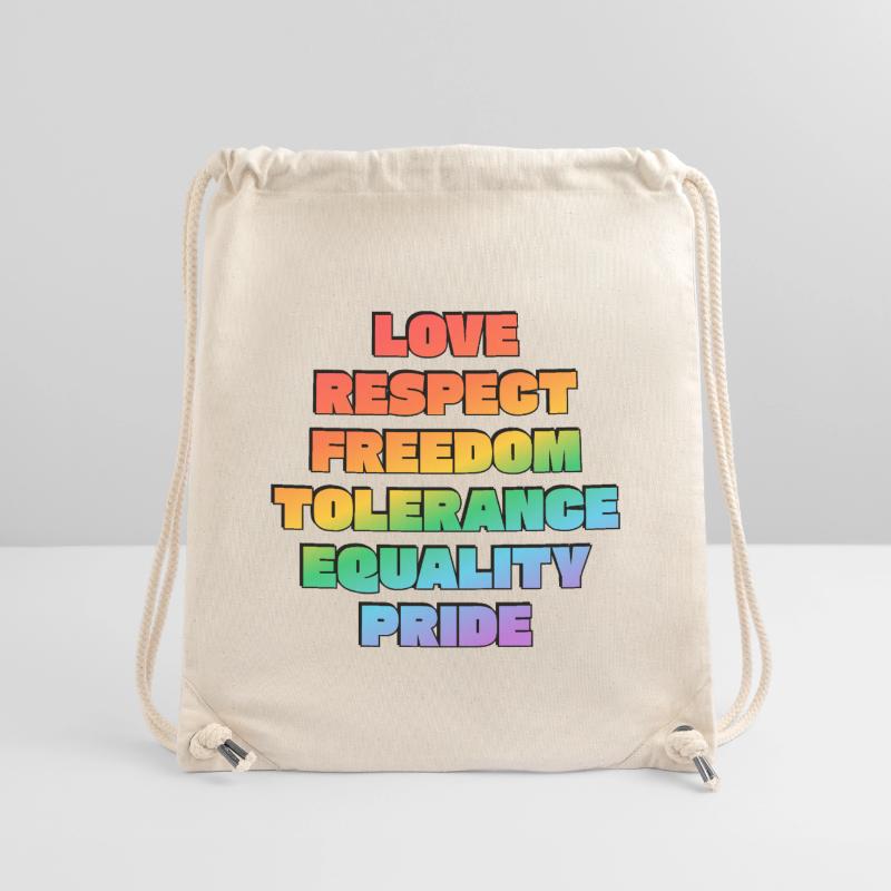 Rainbow Pride Values Stanley/Stella Recycled Gym Bag