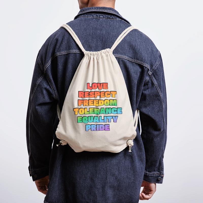 Rainbow Pride Values Stanley/Stella Recycled Gym Bag