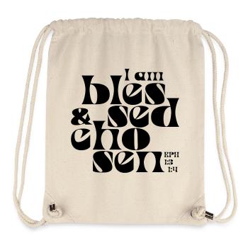 b l e s s e d & c h o s e n - Stanley/Stella Recycled Gym Bag - natural - Front