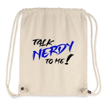 Nerd Graffiti Blau - Stanley/Stella recycelter Gym Bag - Naturweiß - Vorne
