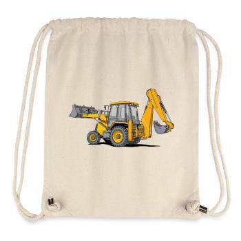 Backhoe Loader Tractor - Stanley/Stella Recycled Gym Bag - natural - Front