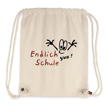 Schule yes - Stanley/Stella recycelter Gym Bag - Naturweiß - Vorne