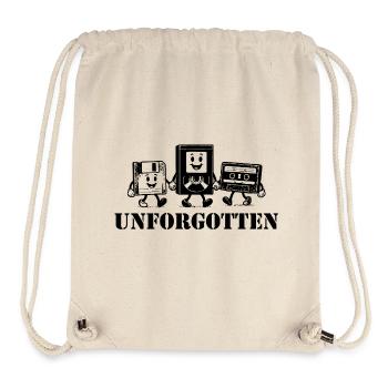 unforgotten vhs floppy disk music cassette - Stanley/Stella recycelter Gym Bag - Naturweiß - Vorne
