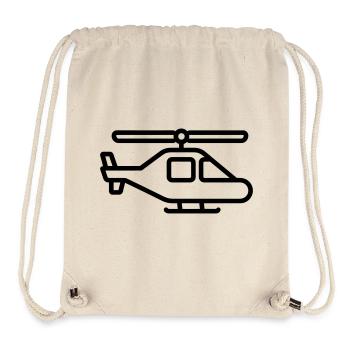 Hubschrauber - Stanley/Stella recycelter Gym Bag - Naturweiß - Vorne