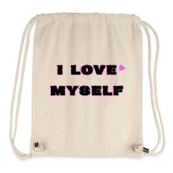 Selbstliebe, I love myself - Stanley/Stella recycelter Gym Bag - Naturweiß - Vorne