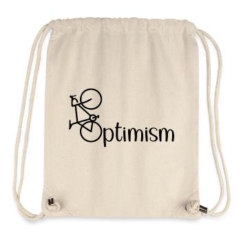 Cycliste Optimism - Sac à cordon recyclé Stanley/Stella - blanc naturel - Devant