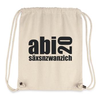 Abi20 Säxsnzwanzich Layout - Stanley/Stella recycelter Gym Bag - Naturweiß - Vorne