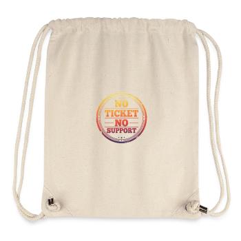 No Ticket No Support - Stanley/Stella recycelter Gym Bag - Naturweiß - Vorne