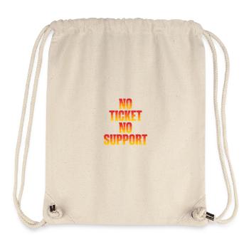 No Ticket No Support Informatiker IT Administrator - Stanley/Stella recycelter Gym Bag - Naturweiß - Vorne