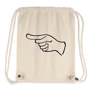 Une aiguille indicative - Sac à cordon recyclé Stanley/Stella - blanc naturel - Devant
