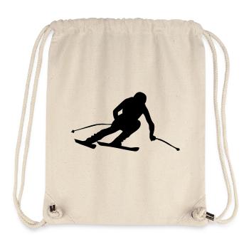 Skifahren Skispringen Wintersport Super G - Stanley/Stella recycelter Gym Bag - Naturweiß - Vorne