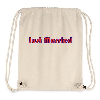 PAAR. ICH HABE GERADE GEHEIRATET. Junggesellinnenabschied. HEILIGER VALENTINSTAG. MARIES - Stanley/Stella recycelter Gym Bag - Naturweiß - Vorne