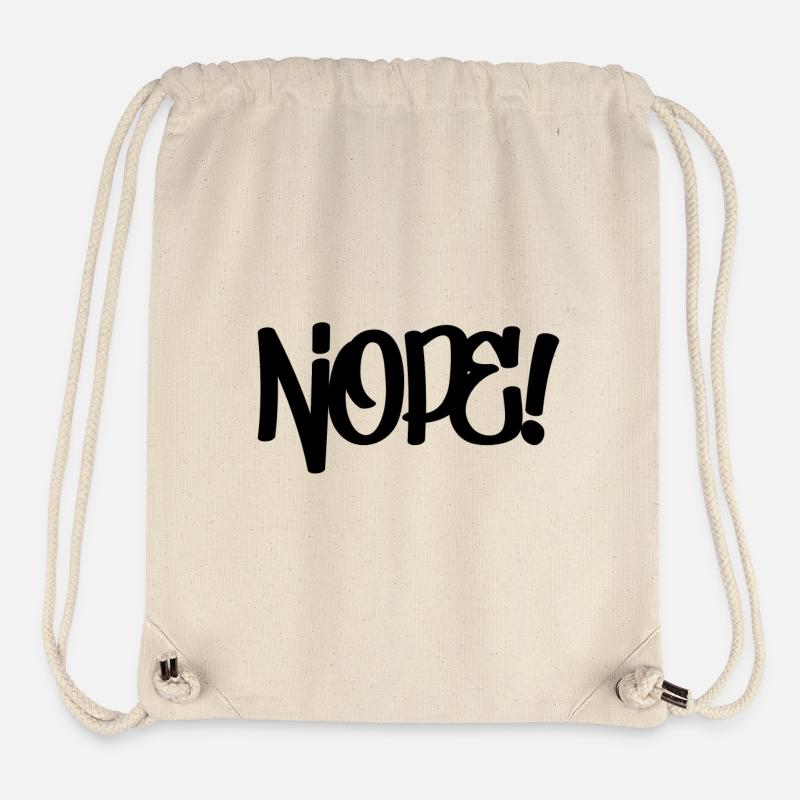 Nope! - Stanley/Stella recycelter Gym Bag - Naturweiß