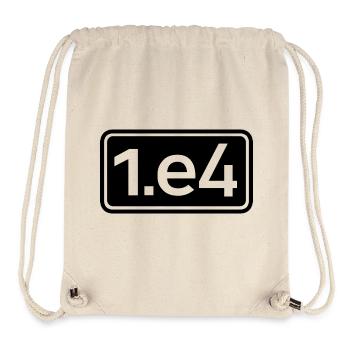 1.e4 Schach Eröffnung Italienisch Schachspieler - Stanley/Stella recycelter Gym Bag - Naturweiß - Vorne
