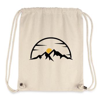 Minimal Golden Arc Sun - Stanley/Stella Recycled Gym Bag - natural - Front
